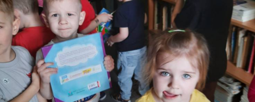 Spotkanie w bibliotece szkolnej 